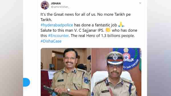 Hyderabad doctor murder case: social media reaction to the encounter of accused