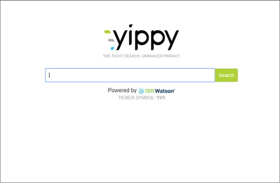 मेटासर्च इंजन का एक उदाहरण है Yippy 