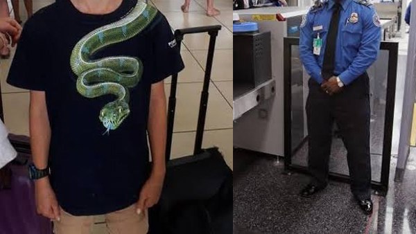 एयरपोर्ट पर अधिकारियों ने 10 साल के बच्चे की उतरवाई टीशर्ट