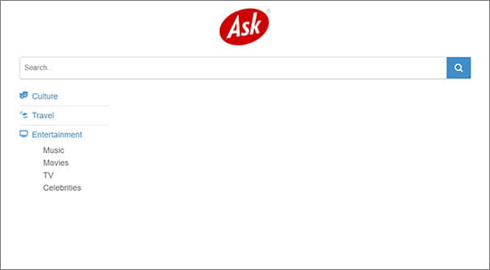 एक सरल प्रश्न-उत्तर फॉर्मेट में हैं सर्च इंजन Ask