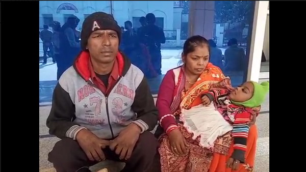 मजदूर दंपति के पास बच्ची को छोड़ गया वो