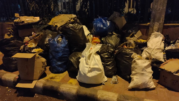 10 से 12 छात्रों ने मिलकर की साफ-सफाई