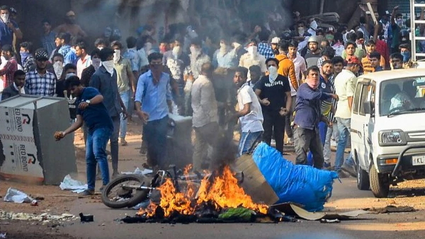 सीसीटीवी फुटेज ने दिखी हिंसा की शुरूआत