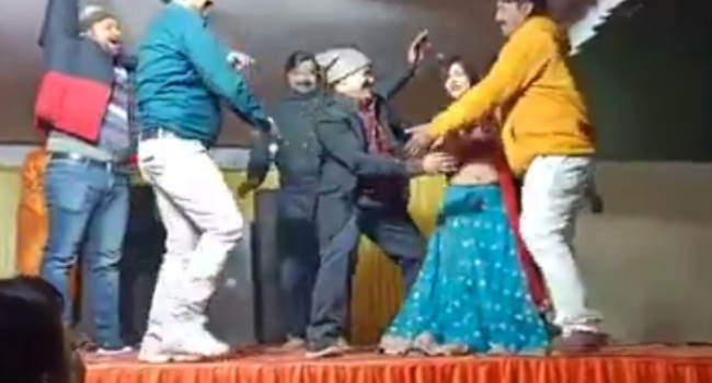 Lekhpal obscene act with dancer