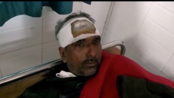 कार पर भी किया हमला कार पर भी किया हमला