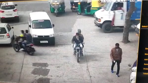 Watch video: Robbery of 10 lakh rupees from Gas company employee at jamnagar