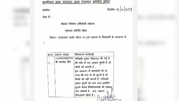  उदयपुर के भींडर के गांव ढावा का मामला