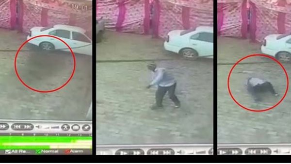 चीखते हुए जमीन पर गिरा शख्स, मौत