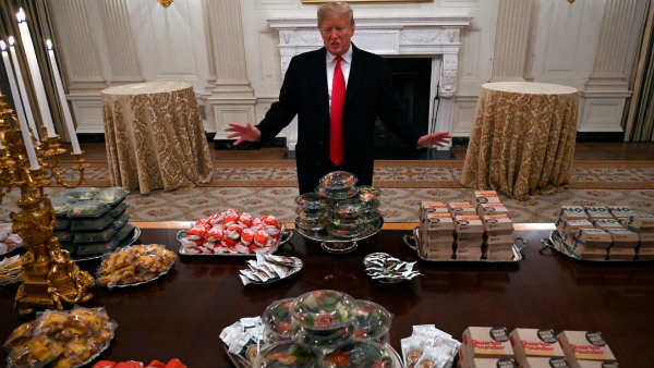 ट्रंप को खाना होगा शाकाहारी खाना! 