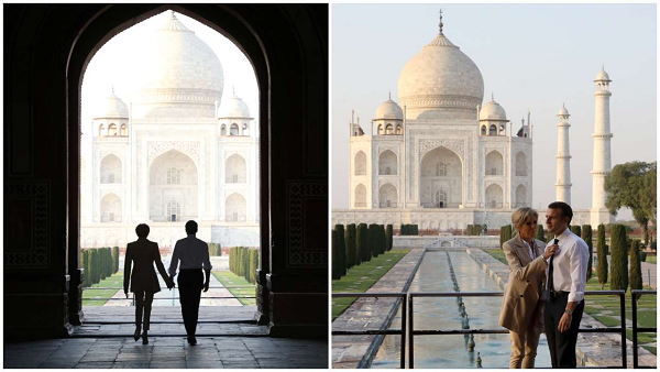 ताज देखे बिना रह नहीं पाए फ्रांस के राष्ट्रपति ताज देखे बिना रह नहीं पाए फ्रांस के राष्ट्रपति