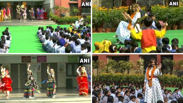 छात्रों ने पारंपरिक नृत्य किया