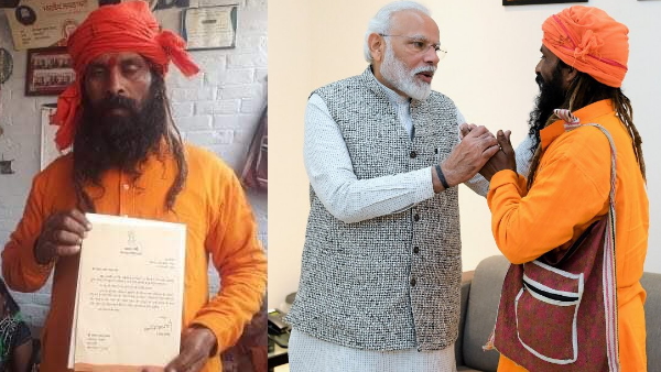 प्रधानमंत्री नरेंद्र मोदी से मिले रिक्शा चालक केवट