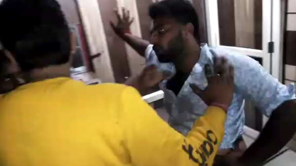 uttar pradesh meerut some person beats man in police station uttar pradesh meerut some person beats man in police station