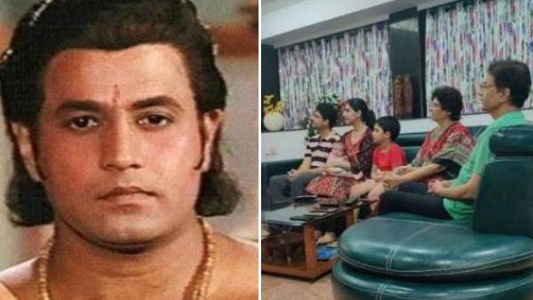 परिवार के साथ रामायण देख रहे हैं अरुण गोविल