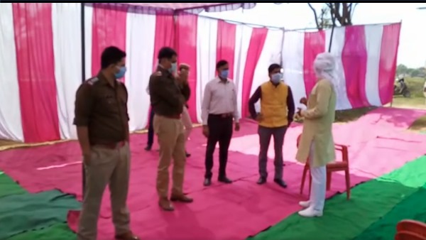  गांव नांगलखेडिया में लगाया पांडाल