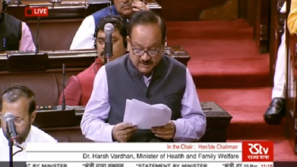 Health Minister Harsh Vardhan in Rajya Sabha, 29 positive cases of Coronavirus in india Health Minister Harsh Vardhan in Rajya Sabha, 29 positive cases of Coronavirus in india