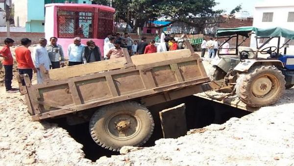 गोहद में निर्माणाधीन पार्क के नीचे है महल