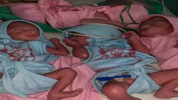 चार बच्चों में से दो लड़कियां और दो लड़कों को दिया जन्म