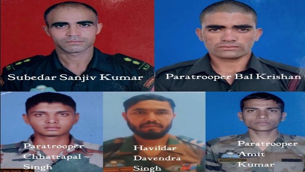  ये पांच जवान हुए शहीद