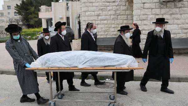 मध्य-मार्च व मध्य-अप्रैल के बीच 151 यहूदियों की लाशें इजराइल भेजी गईं