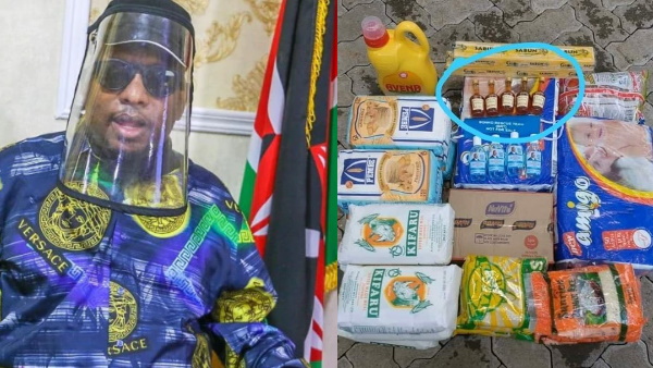 नैरोबी के गवर्नर ने फूड पैकटों के साथ बंटवाई शराब