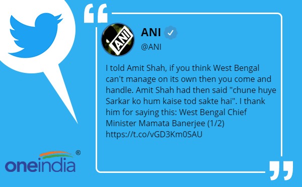 I told Amit Shah if you think Bengal cant manage on its own then you come and handle: Mamata Banerjee
