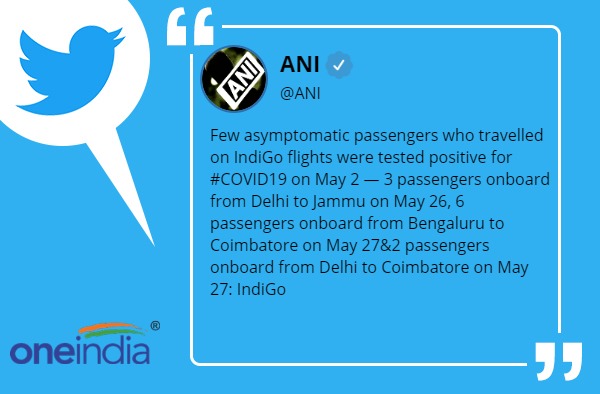 11 passenger who travelled on IndiGo flight from Bengaluru tests Covid 19 positive
