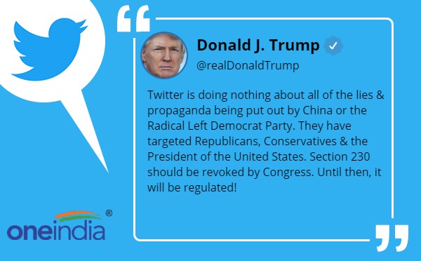 Twitter is doing nothing about all of lies propaganda being put out by China or Democrat: trump Twitter is doing nothing about all of lies propaganda being put out by China or Democrat: trump
