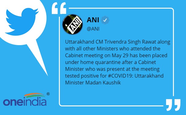 Uttarakhand CM Trivendra Singh Rawat along with all other Ministers placed under home quarantine