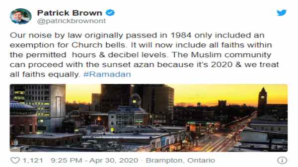 ब्रैम्पटॉन सिटी के मेयर ने किया था फैसला