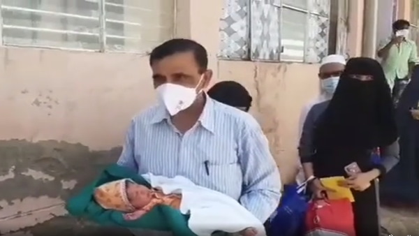  परिजन घर ले गए नवजात को