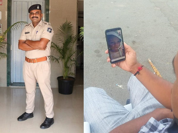Surat: Corona Warriors, constable On Duty amid Coronavirus disease (COVID-19), seeing the newborn sons face on video call