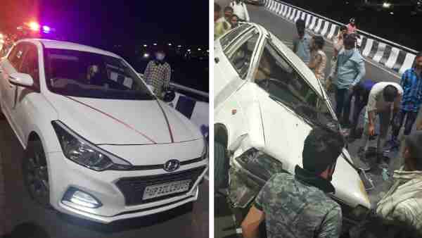 Cricketer Akshdeep Ford Mustang car collided with 2 cars Cricketer Akshdeep Ford Mustang car collided with 2 cars