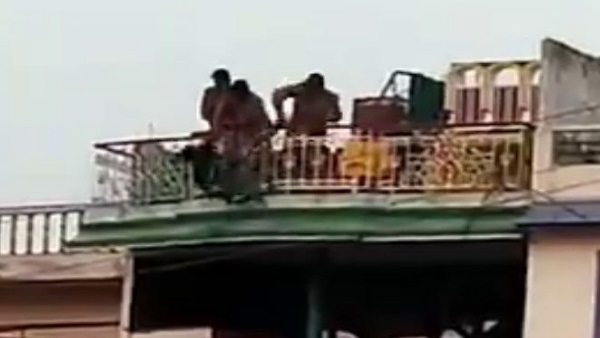 police saves migrant workers life in gorakhpur police saves migrant workers life in gorakhpur