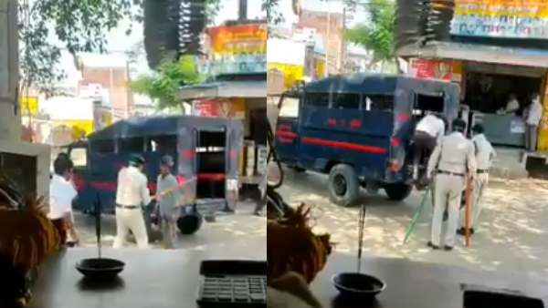 एमपी पुलिस की बेरहमी वायरल