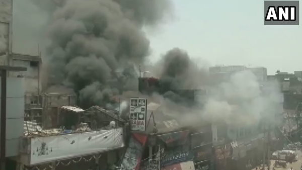Fire in electronic market of jhonston ganj Fire in electronic market of jhonston ganj