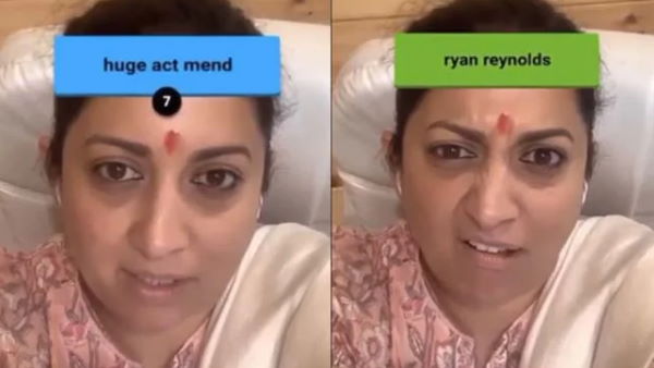 'गिबरिश' चैलेंज की फैन हुईं स्मृति ईरानी