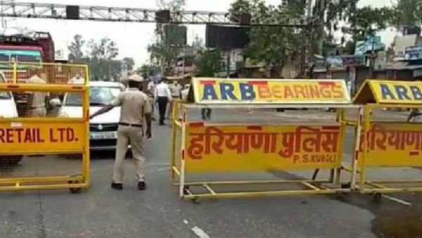 कोरोना का खौफ, आज से दिल्ली-गुरुग्राम बॉर्डर सील