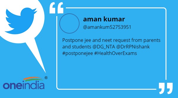Students Demand Postponement of JEE Main, NEET, CA and CS Exams due to coronavirus pandemic