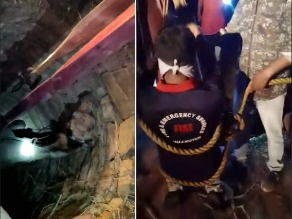 रेस्क्यू टीम रात में ही उसे बचाने में जुट गई