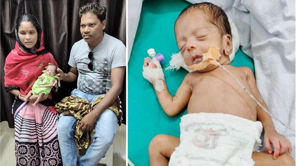 छत्तीसगढ़ में देश की सबसे नन्ही नवजात का मामला