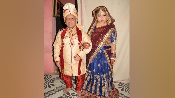 दूल्हा-दुल्हन की लंबाई तीन फीट