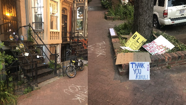 लोगों ने राहुल को फूल भेजकर कहा थैंक्यू