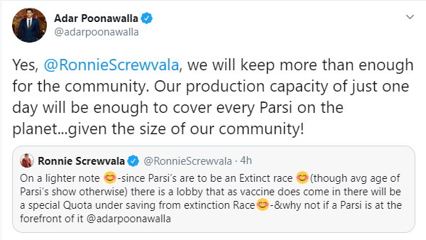 रोनी स्क्रूवाला ने किया था सवाल