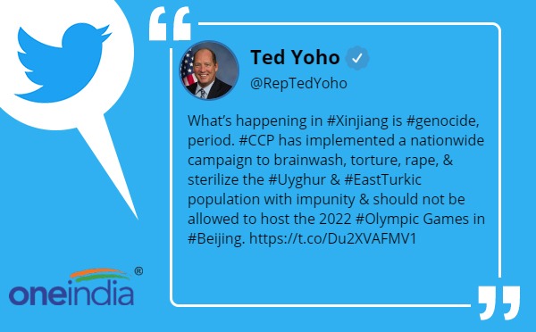 Ted Yoho slams China for Xinjiang genocide saying Beijing should not allowed host 2022 Olympic Games