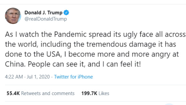 अमेरिका सबसे ज्यादा प्रभावित देश