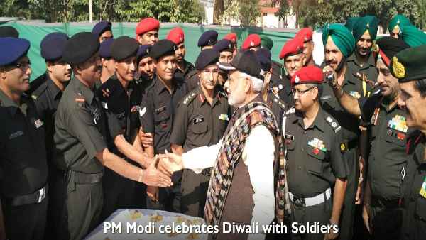 2015- डोगराई वॉर मेमोरियल में जवानों के साथ दिवाली