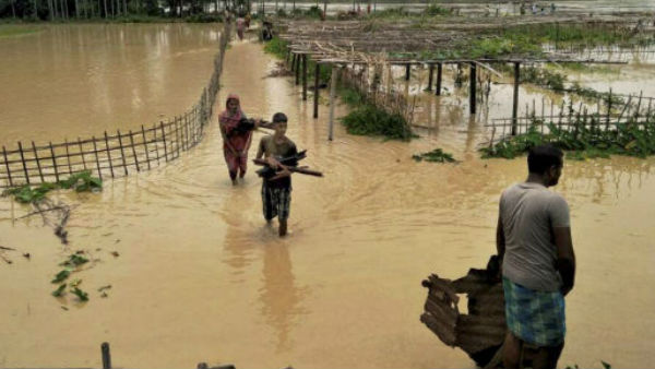 खतरे के निशान से ऊपर है ब्रह्मपुत्र नदी