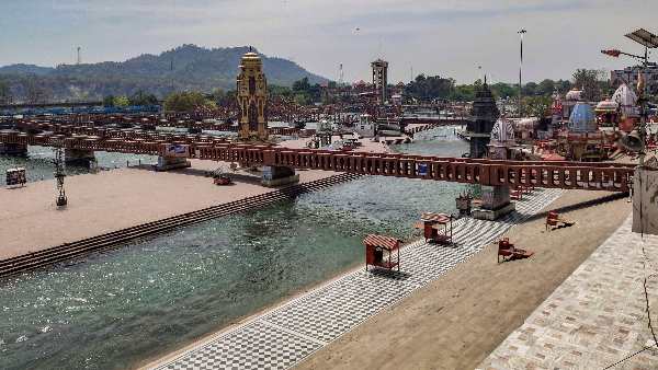हर की पौड़ी पर बढ़ाई गई सुरक्षा