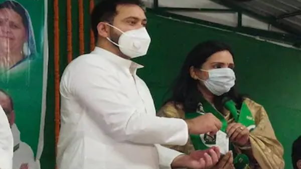 Tej Pratap not happy with entry of Karishma Ray in RJD